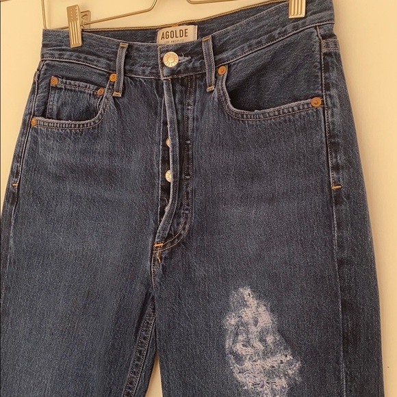 Agolde Riley Rise Straight Crop Jeans - Picture 5 of 10